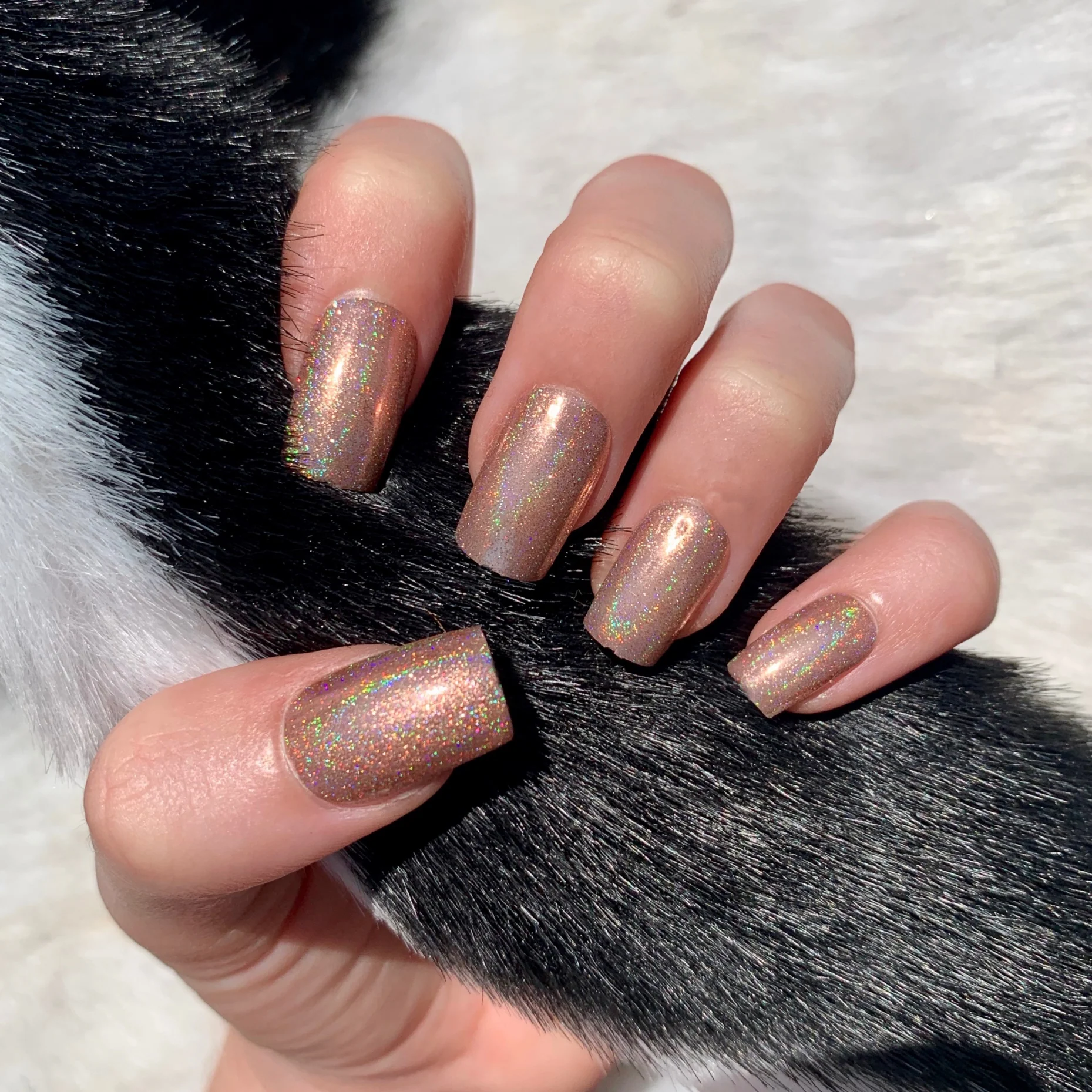 Latte - Holographic Nail Powder - Image 2