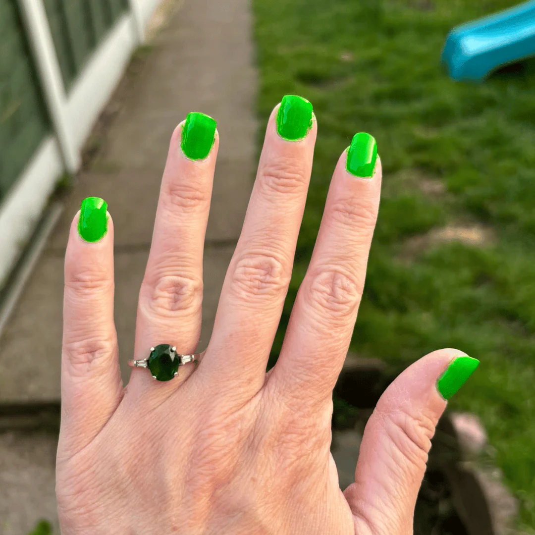 Lime - Matte Neon Nail Powder - Image 7