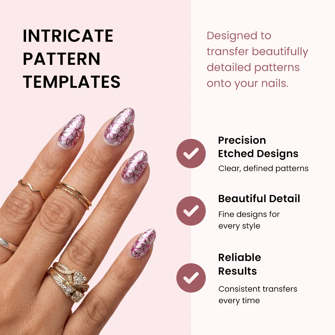Pattern Press Nail Stamping Kit - Image 7