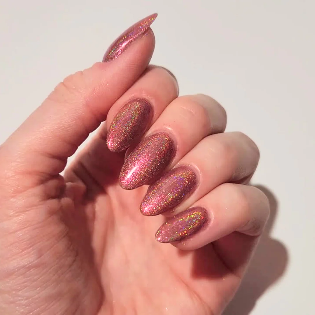 Pink Shatter - Holographic Nail Powder - Image 2