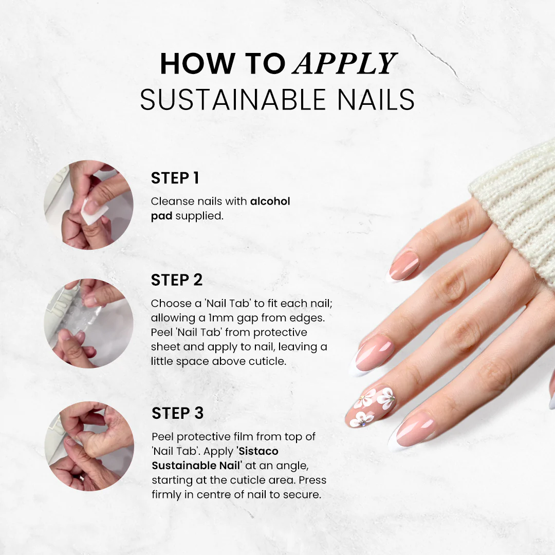 Sugar Plum Ribbon - Oval Sustainable Nails - Image 7