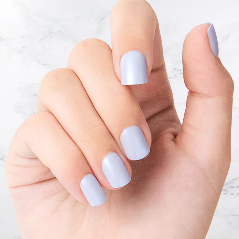 Baby Blue - Square - Sustainable Nails - Image 3