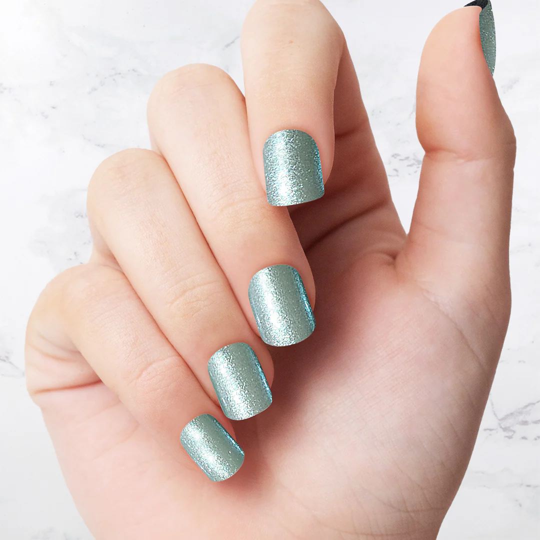 Mint Glazed - Square Sustainable Nails - Image 2