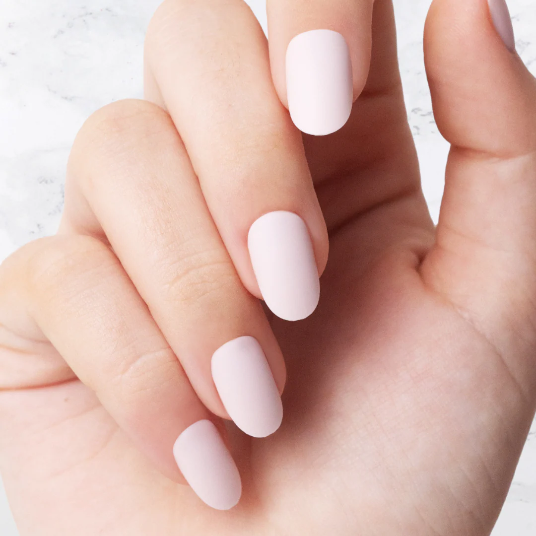 Muted Pink - Oval Sustainable Nails