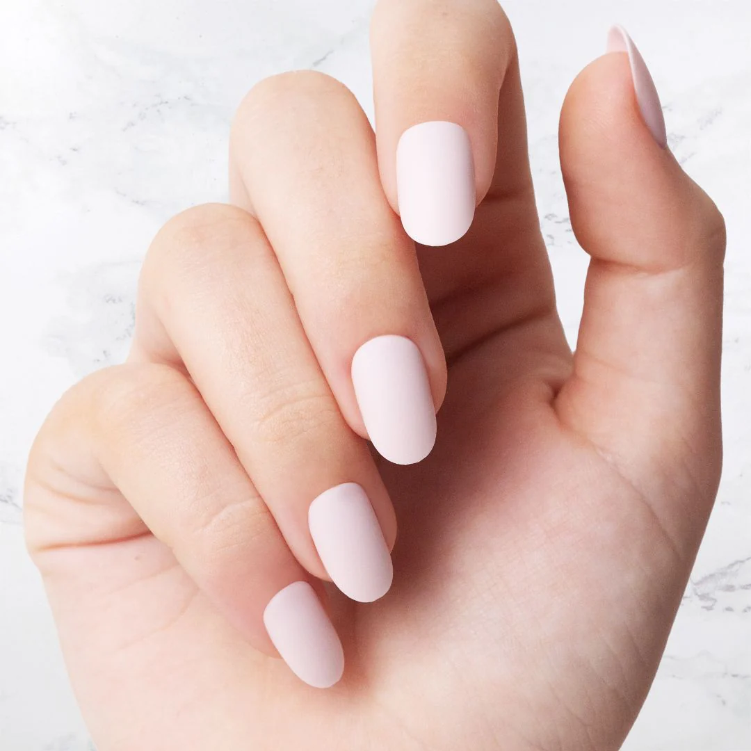 Muted Pink - Oval Sustainable Nails - Image 2