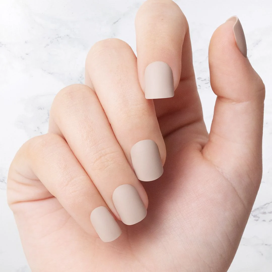 Taupe - Square Sustainable Nails - Image 2