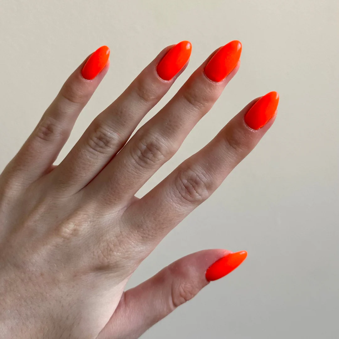 Vibrant Orange - Matte Neon Nail Powder - Image 3