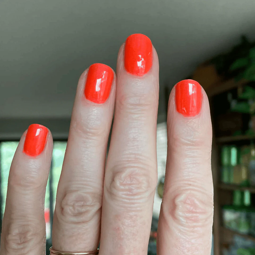 Vibrant Orange - Matte Neon Nail Powder - Image 4